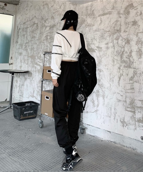 「almo」 長袖カットソー FREE ブラック レディース_画像7