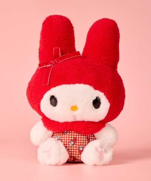 ポ*チ様 【昔のアンティーク】マイメロディ ぬいぐるみ サンリオ sanrio サンリオ マイメロディ ぬいぐるみ 赤チェック S sanrio