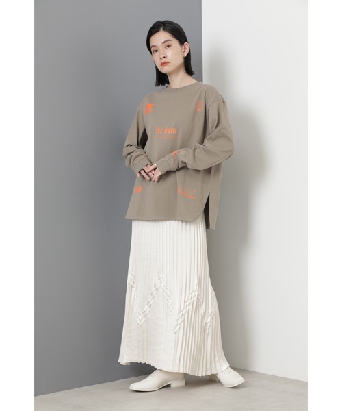 「mici」 長袖カットソー ONE SIZE ベージュ レディース_画像3