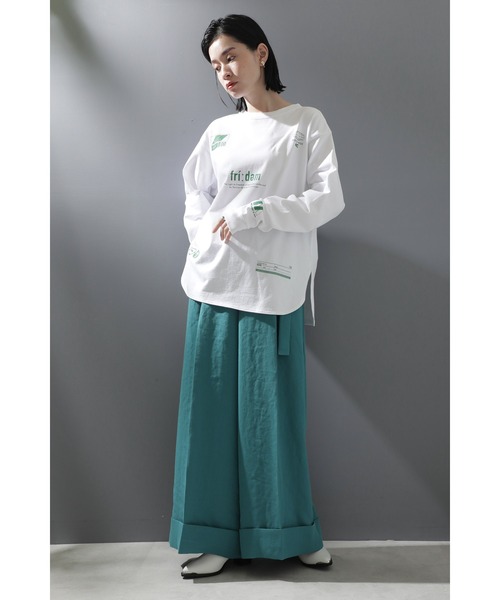 「mici」 長袖カットソー ONE SIZE ベージュ レディース_画像4