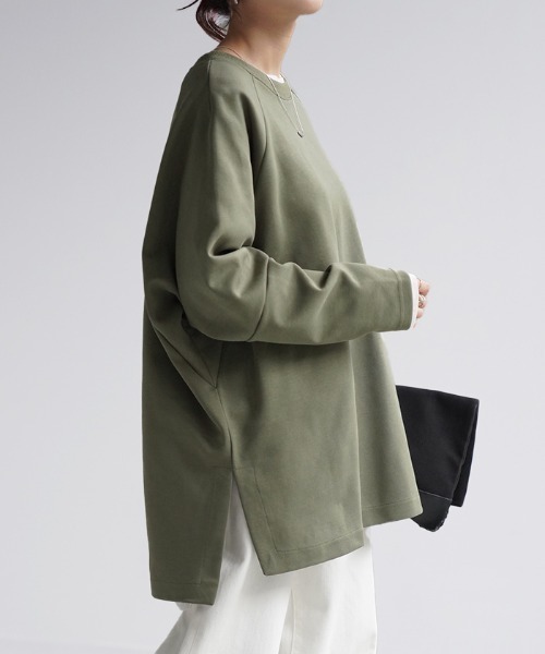 「HUG.U」 スウェットカットソー FREE グレー レディース_画像6