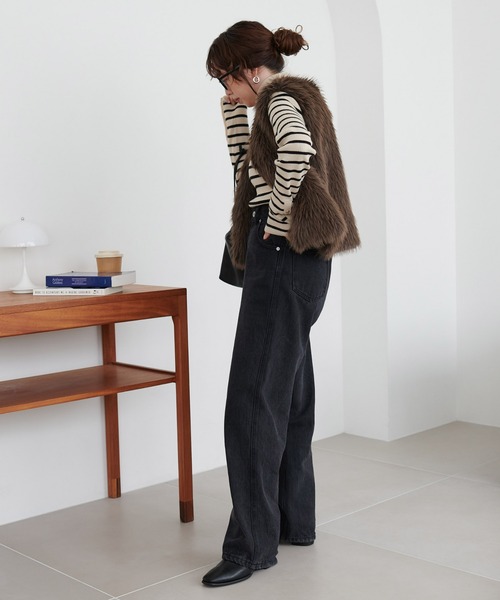 「DISCOAT」 デニムパンツ LARGE ブルー レディース_画像5