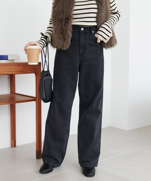 「DISCOAT」 デニムパンツ LARGE ブルー レディース_画像6