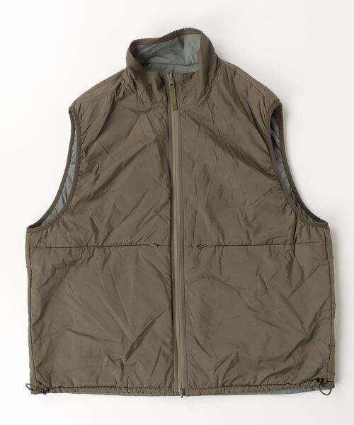 「BEAMS」 ベスト L セージグリーン メンズ_画像3