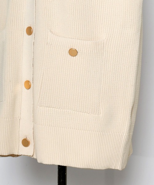 「Bonjour Sagan」 ニットベスト FREE ネイビー レディース_画像7