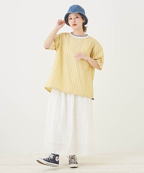 「CUBE SUGAR」 半袖ブラウス M ラベンダー レディース_画像2