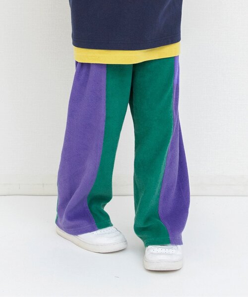 BREEZE（ブリーズ） パンツ 「リンク」サイドラインパイルワイドパンツ