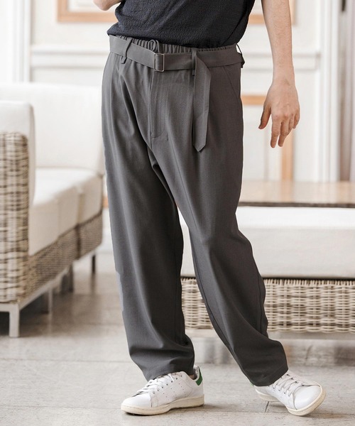 CAMBIO（カンビオ） ワイドパンツ スラックス mp14686-Stretch