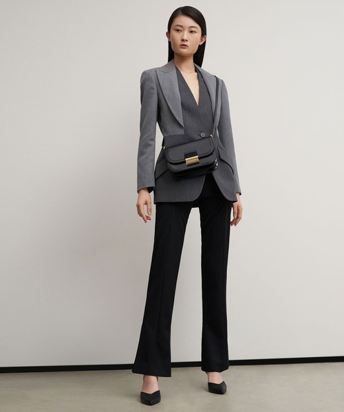 CHARLES & KEITH」 ショルダーバッグ S バーガンディー レディース