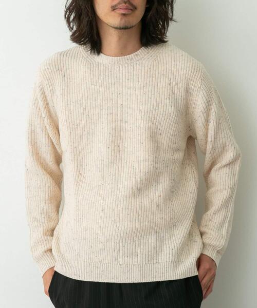 「URBAN RESEARCH Sonny Label」 長袖ニット LARGE グレー メンズ_画像2