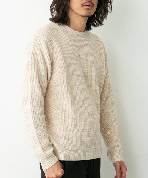 「URBAN RESEARCH Sonny Label」 長袖ニット LARGE グレー メンズ_画像3