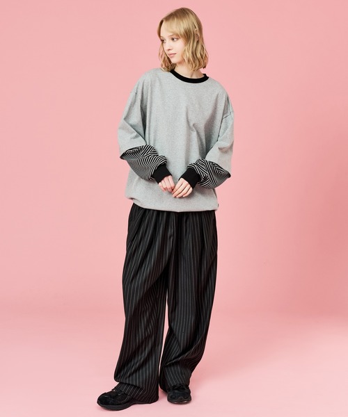 WETTEMPT tシャツ LAYERED LIKE BORDER L/S TEE / レイヤードライク