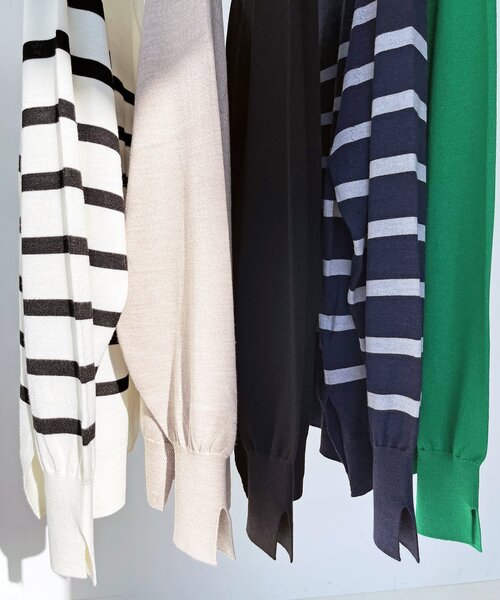 「Spick & Span」 長袖ニット FREE ホワイト レディース_画像3