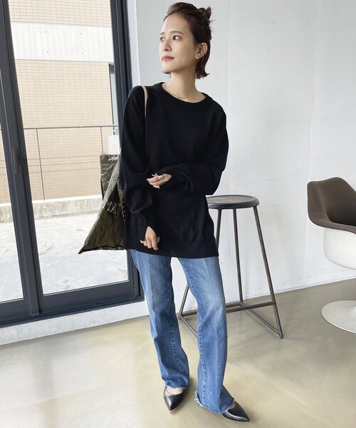 「Spick & Span」 長袖ニット FREE ホワイト レディース_画像8