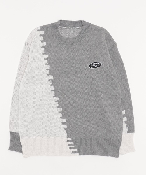 「MGV」 長袖ニット MEDIUM ブルー メンズ_画像2