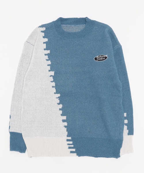 「MGV」 長袖ニット MEDIUM ブルー メンズ_画像4