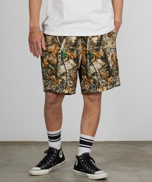 Champion（チャンピオン） パンツ リアルツリー柄 ワッペンロゴ