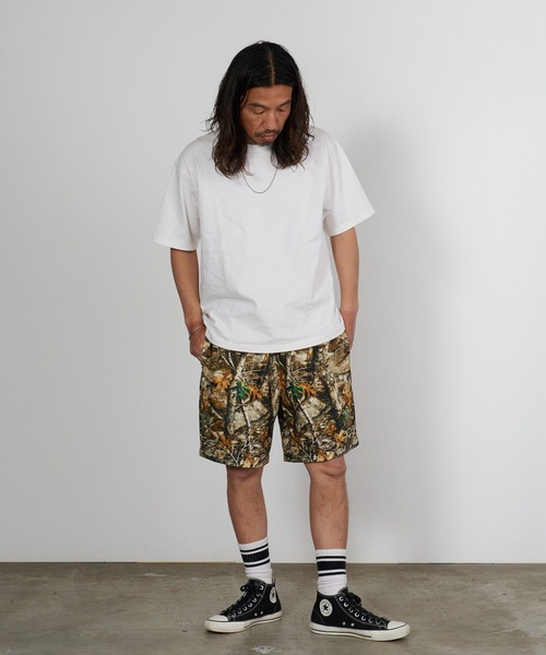 GUAPI レイヤード スウェットショーツ 28 Champion（チャンピオン） パンツ リアルツリー柄 ワッペンロゴ