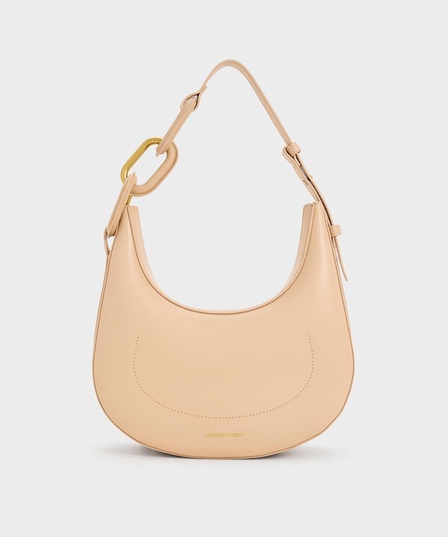 「CHARLES \u0026 KEITH」 トートバッグ M ブラック レディースの画像