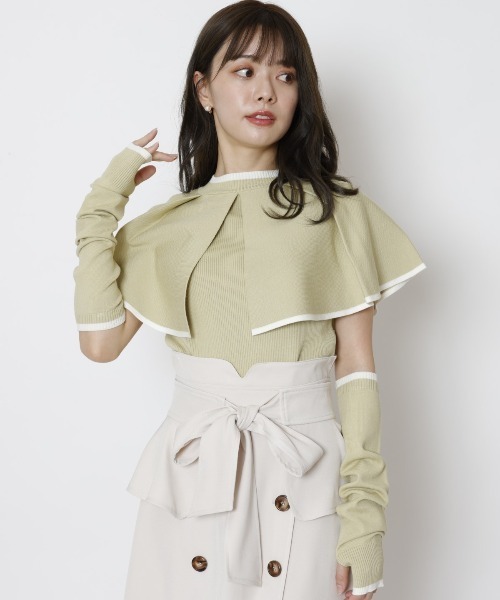 「WILLSELECTION」 ノースリーブニット MEDIUM ピンク レディース_画像8