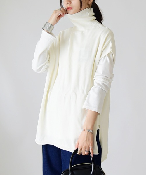 「and it_」 半袖ニット M-L ベージュ レディース_画像6