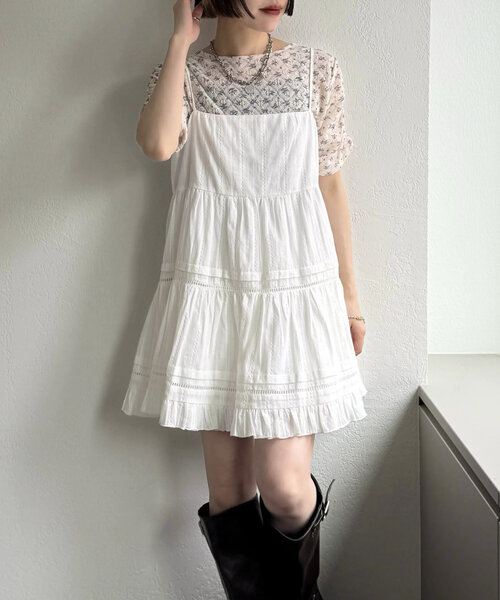 「w closet」 キャミソールブラウス FREE ブラック レディース_画像4