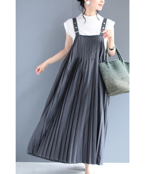 「CAWAII」 キャミソールワンピース FREE グレー レディース_画像6