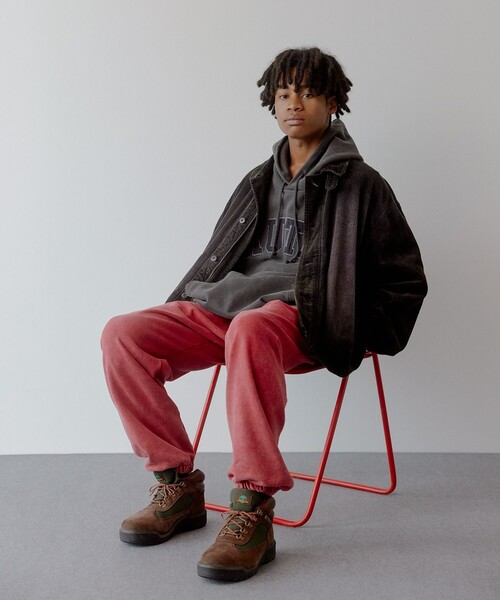 「NAUTICA」 スウェットパンツ LARGE レッド メンズの画像
