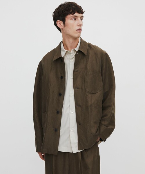 カバーオール 「数量限定残りわずか」VINTAGE SILK LINEN カバーオール メンズの画像