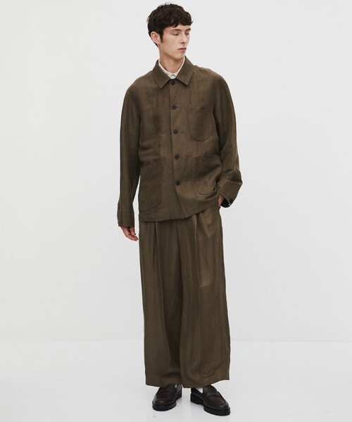 カバーオール 「数量限定残りわずか」VINTAGE SILK LINEN カバーオール メンズの画像