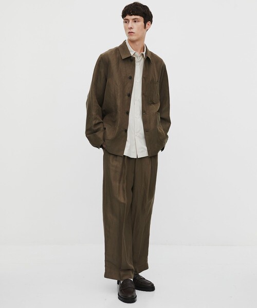 カバーオール 「数量限定残りわずか」VINTAGE SILK LINEN カバーオール メンズの画像