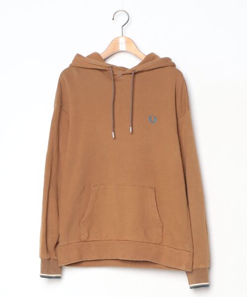 FRED PERRYプルオーバーパーカー美品 FRED PERRY（フレッドペリー） プルオーバーパーカー S キャメル