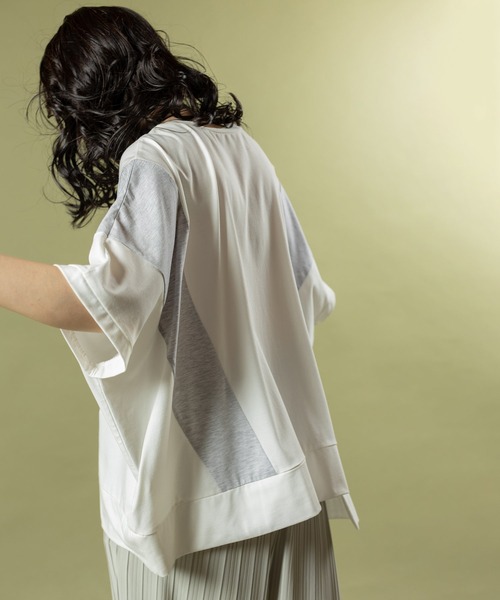 OSMOSIS（オズモーシス） tシャツ アシンメトリーグラフィックTシャツ