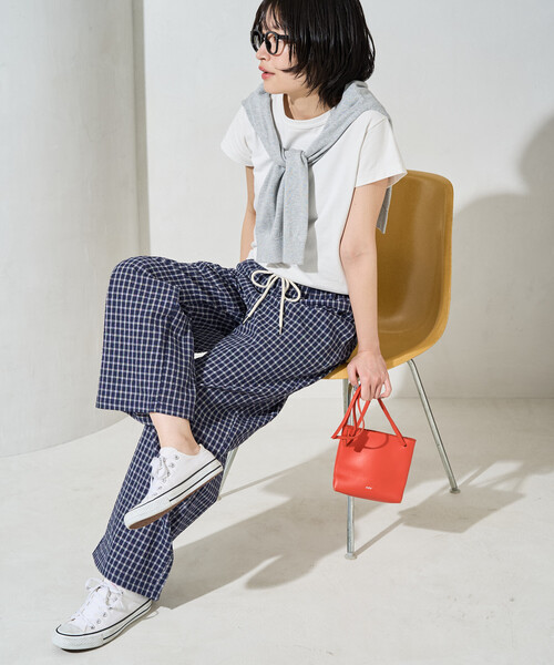 チェックパンツ（色：ホワイト系）の商品一覧 通販 - Yahoo!ショッピング