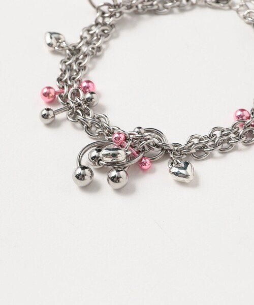 ブレスレット LOTUS PINK / ボディピアス チャーム ブレスレット レディースの画像