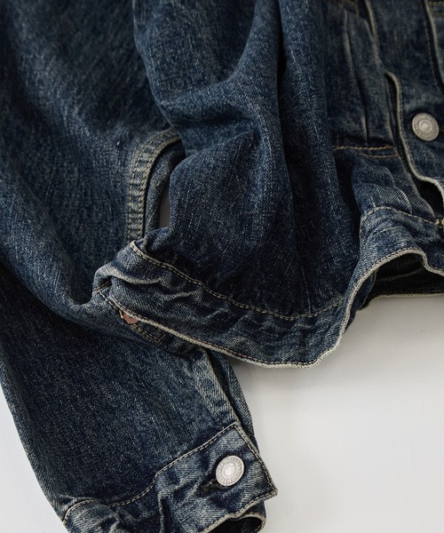 デニムジャケット gジャン 「orSlow/オアスロウ」TYPE1 40S PLEATED FRONT BLOUSE メンズの画像