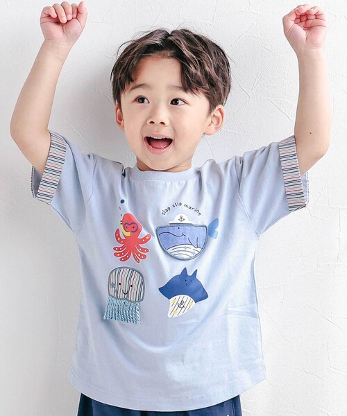 SLAP SLIP（スラップスリップ） tシャツ 昆虫＆海の生き物モチーフ半袖