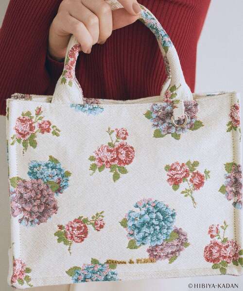 「Maison de FLEUR」 ハンドバッグ FREE アイボリー レディース_画像4