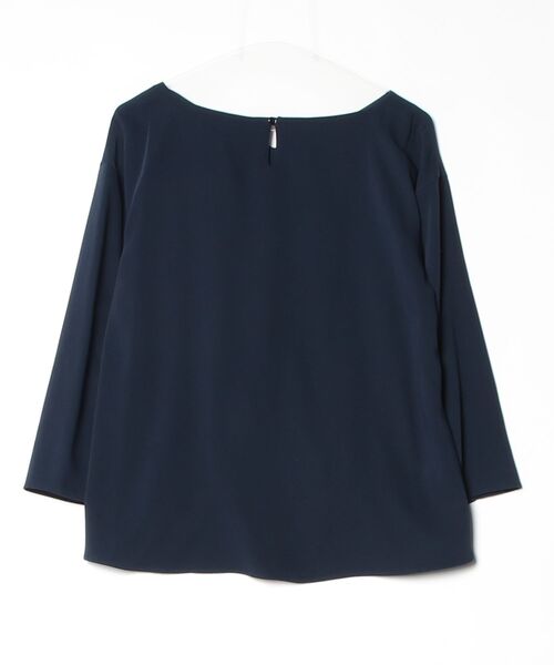 「NATURAL BEAUTY BASIC」 長袖ブラウス MEDIUM ネイビー レディース_画像2