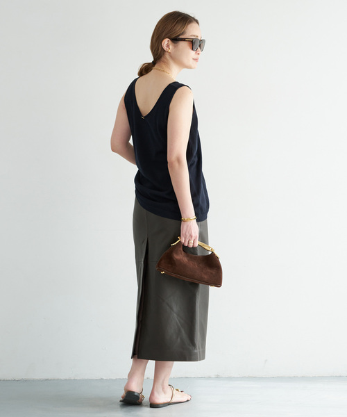 Deuxieme Classe *shake code タンクトップ ブラック Deuxieme Classe（ドゥーズィエムクラス） ニット セーター *追加