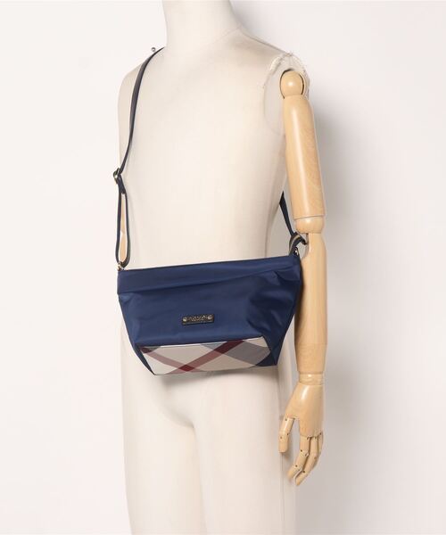 美品✨BLUE LABEL CRESTBRIDGE ショルダーバッグ ネイビー BLUE LABEL 