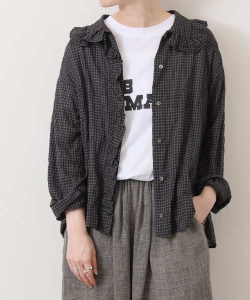 「JOURNAL STANDARD LUXE」 長袖ブラウス FREE ブラック レディース_画像6
