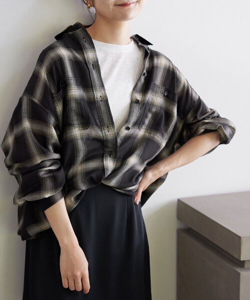 SLOBE IENA（スローブイエナ） 長袖シャツ FREE ブラック レディース 
