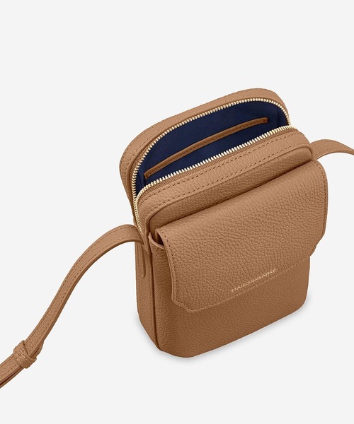 【美品】MAISON de SABRÉ レザースマホショルダー 箱付き MAISON de SABRE（メゾンドサブレ） ショルダーバッグ バッグ ジップ