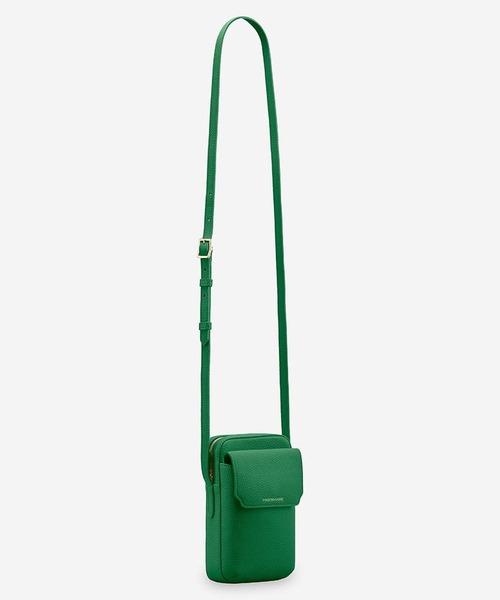 最終価格　新品未使用　メゾンドサブレ　ジップスマホポーチ　グリーン MAISON de SABRE（メゾンドサブレ） ショルダーバッグ バッグ ジップ