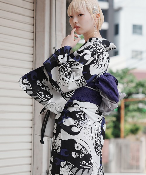 utatane 浴衣 2026新作「ニコアンティーク×せきやゆりえ」浴衣3点