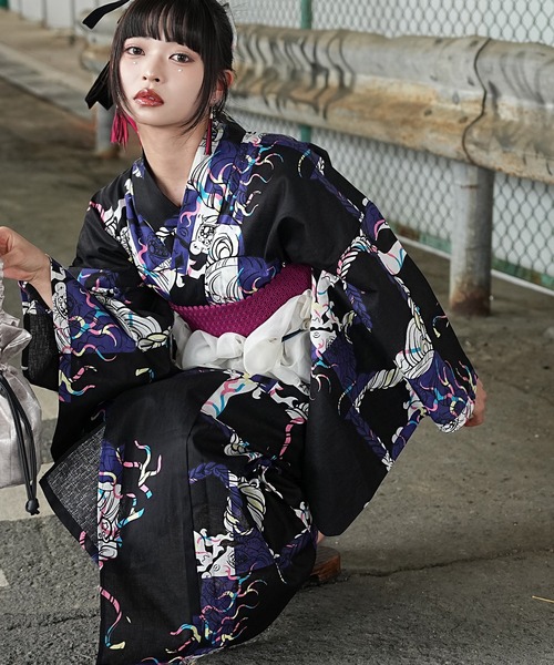 utatane 浴衣 2026新作「ニコアンティーク×せきやゆりえ」浴衣3点