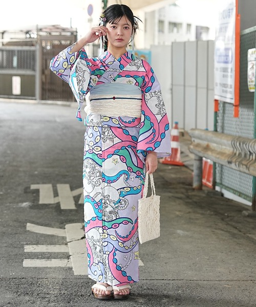 utatane 浴衣 2026新作「ニコアンティーク×せきやゆりえ」浴衣3点