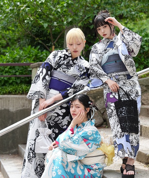 utatane 浴衣 2026新作「ニコアンティーク×せきやゆりえ」浴衣3点