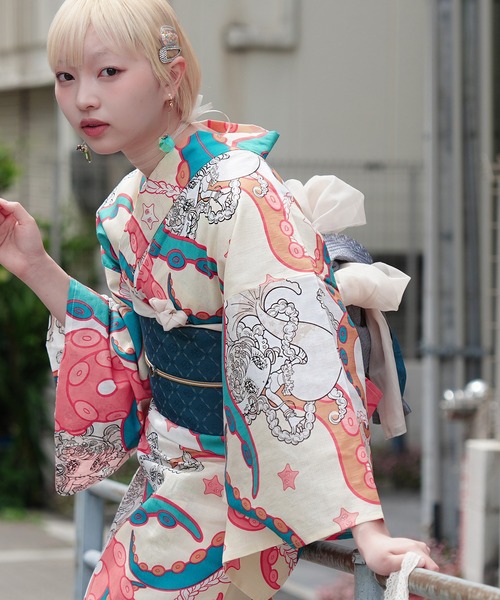 utatane 浴衣 2026新作「ニコアンティーク×せきやゆりえ」浴衣3点
